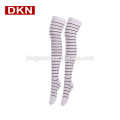 Sexy women knees striped stockings foot nylon stockings wholesale hot sale long tights socks